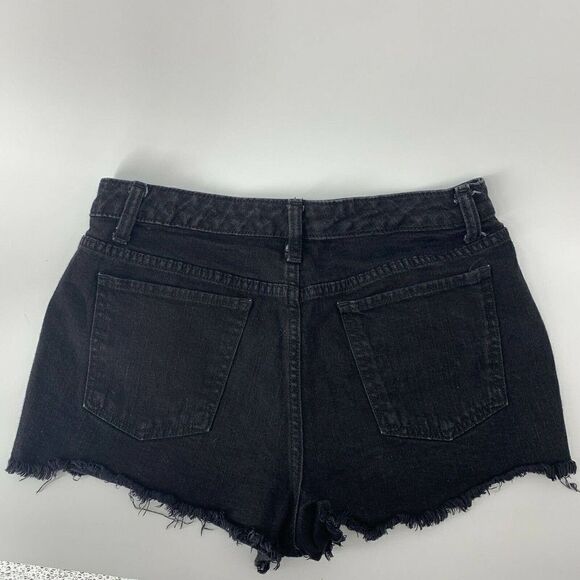 Black High Rise Cut Off Shorts Mossimo Juniors 9 - Picture 2 of 5